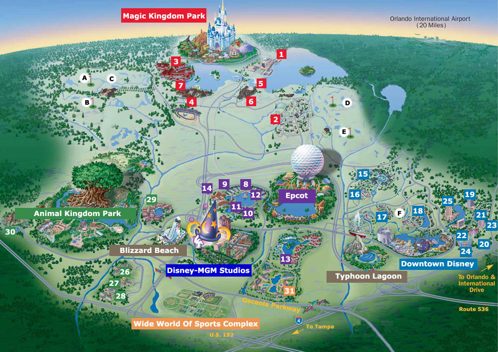 walt disney world florida hotels. 2010, Disney World Hotel Map,